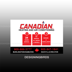 Sticker Design by Designing Birds for Canadian heating and air conditioning | Design: #13356575