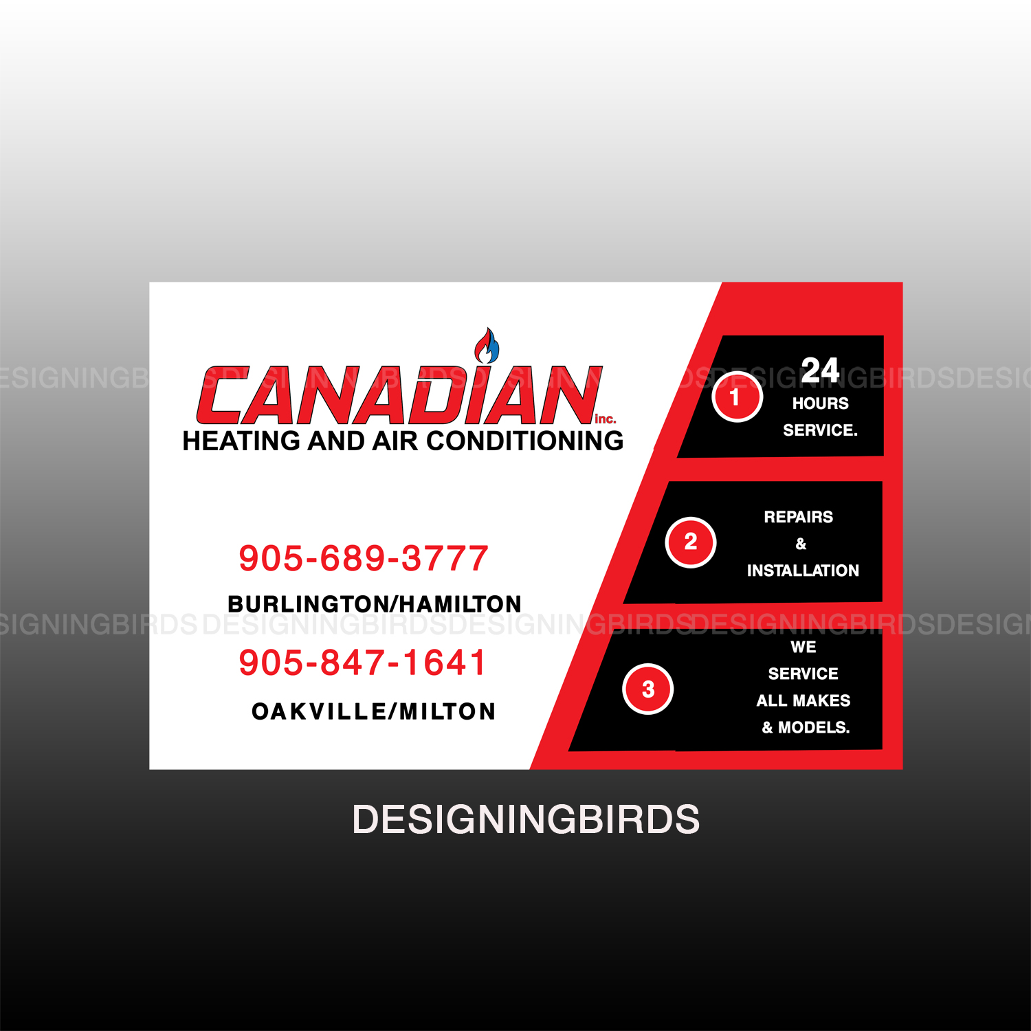 Sticker Design by Designing Birds for Canadian heating and air conditioning | Design #13357002