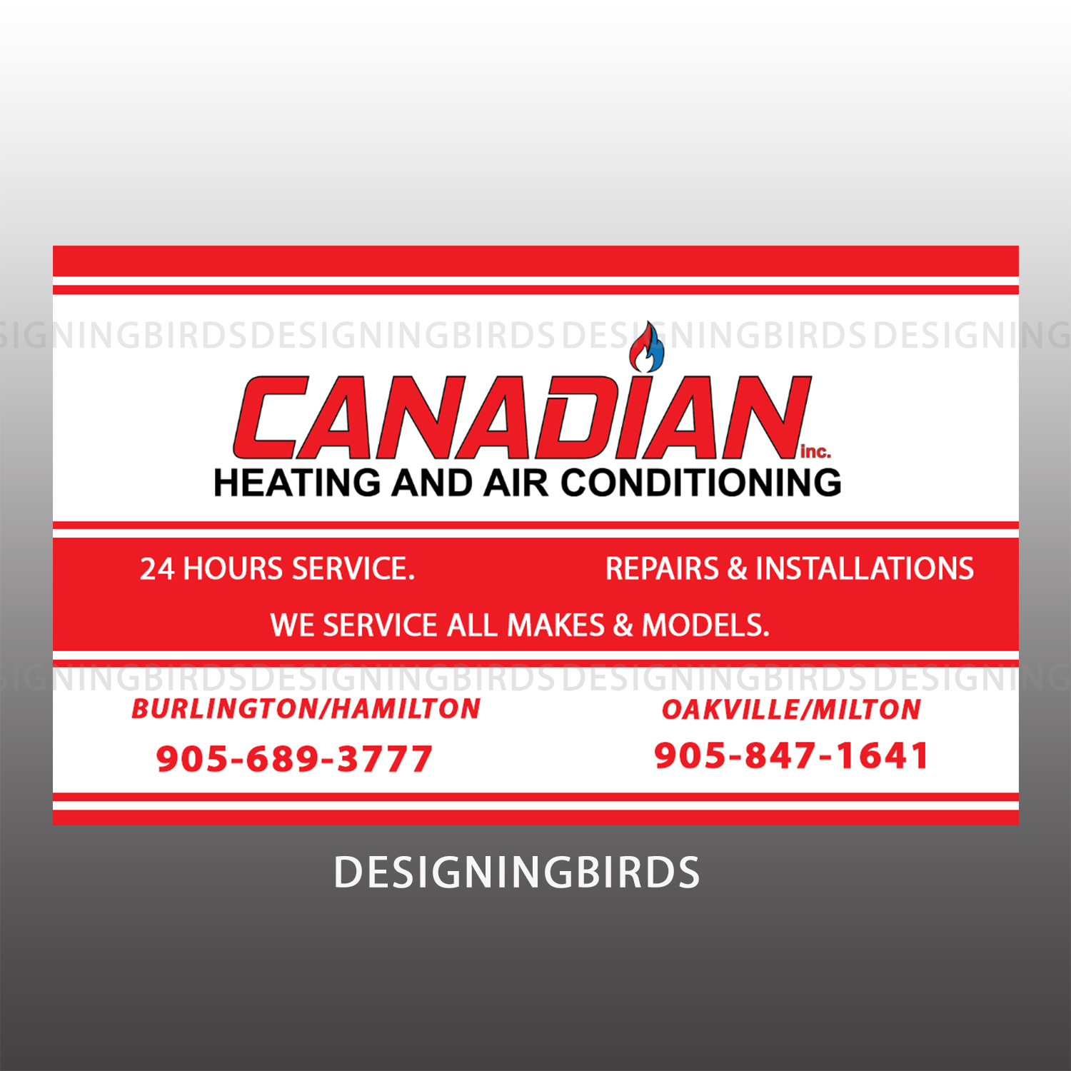Sticker Design by Designing Birds for Canadian heating and air conditioning | Design #13360137