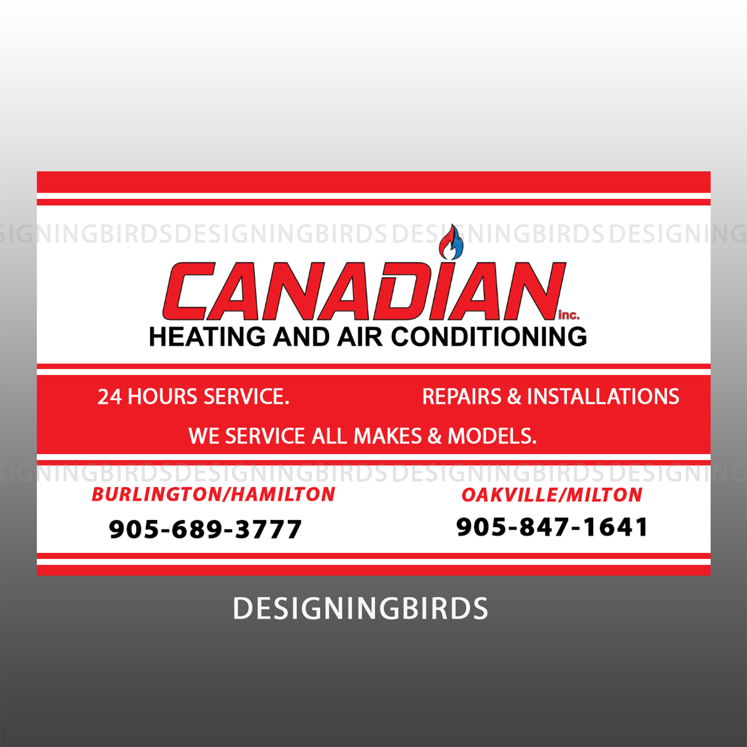 Sticker Design by Designing Birds for Canadian heating and air conditioning | Design #13360147