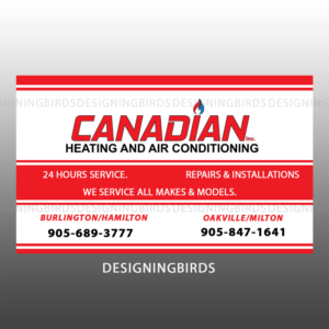 Sticker Design by Designing Birds for Canadian heating and air conditioning | Design: #13360147