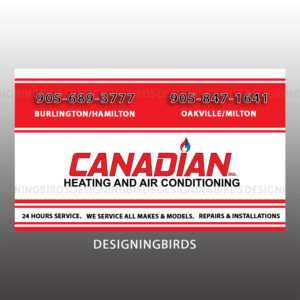Sticker Design by Designing Birds for Canadian heating and air conditioning | Design: #13360688
