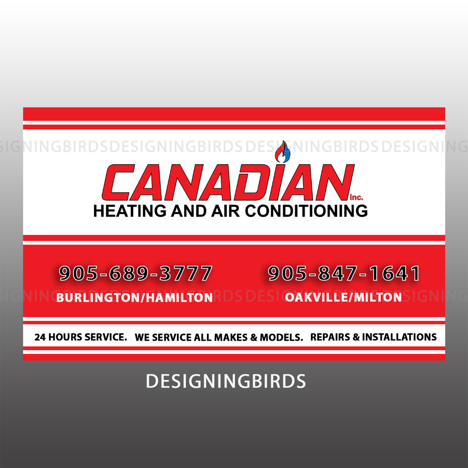 Sticker Design by Designing Birds for Canadian heating and air conditioning | Design #13360689