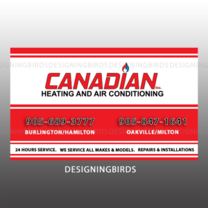 Sticker Design by Designing Birds for Canadian heating and air conditioning | Design: #13360689