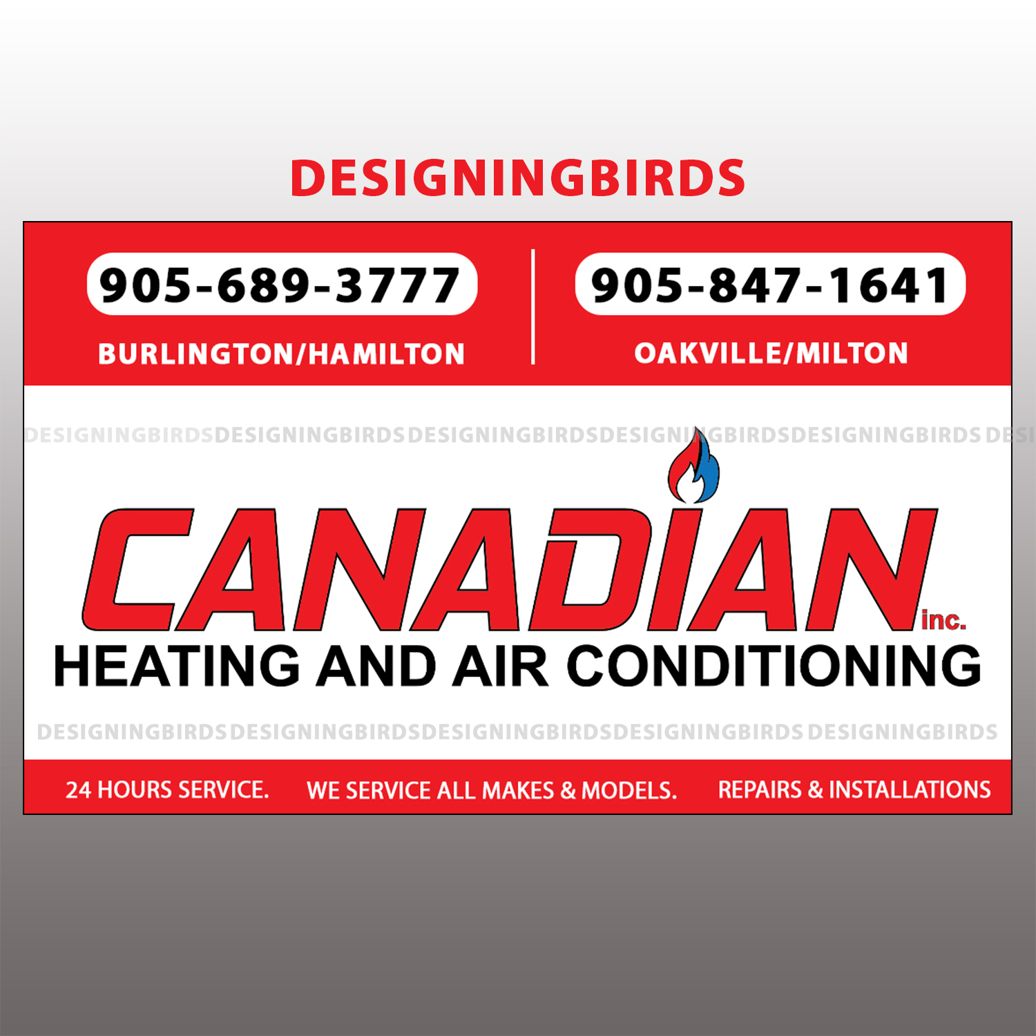 Sticker Design by Designing Birds for Canadian heating and air conditioning | Design #13368168