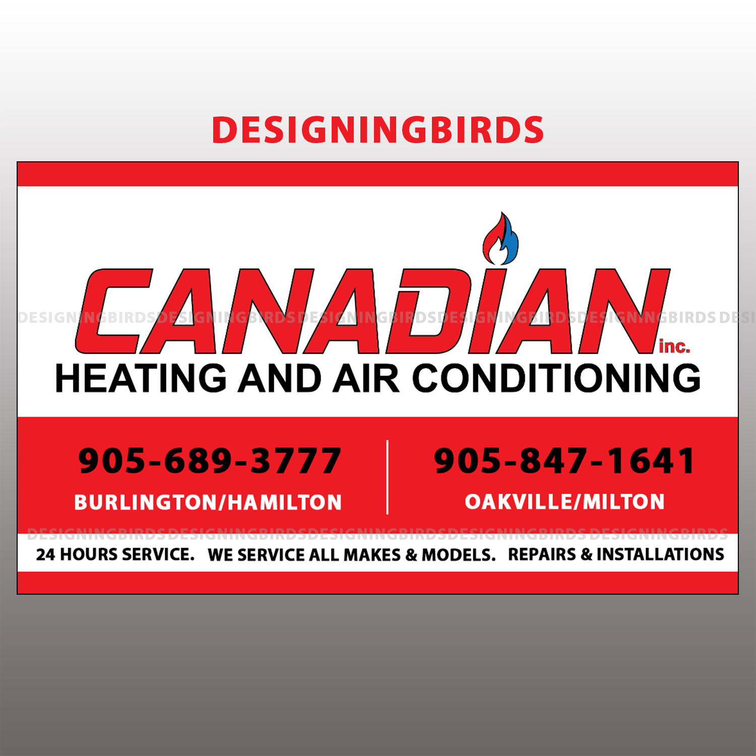 Sticker Design by Designing Birds for Canadian heating and air conditioning | Design #13368238