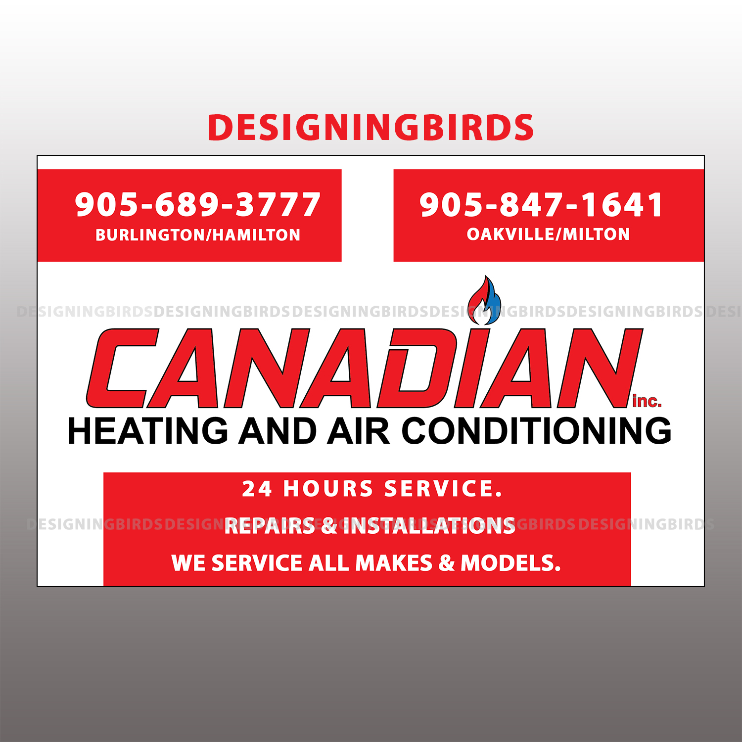 Diseño de Sticker por Designing Birds para Canadian heating and air conditioning | Diseño #13368539