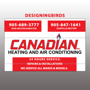 Sticker Design by Designing Birds for Canadian heating and air conditioning | Design: #13368539