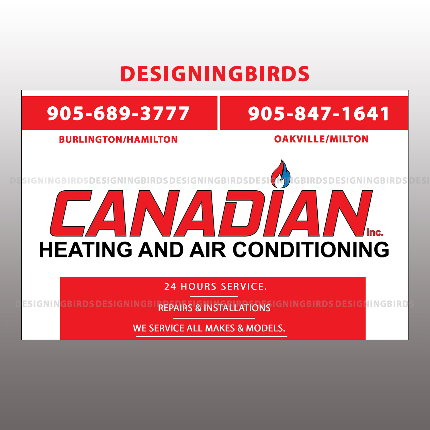Sticker Design by Designing Birds for Canadian heating and air conditioning | Design #13368979