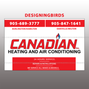 Sticker Design by Designing Birds for Canadian heating and air conditioning | Design: #13368979