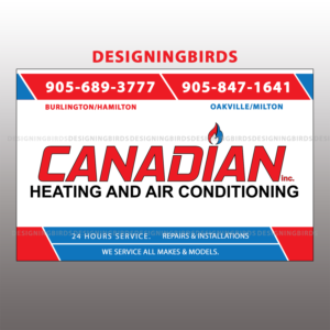 Sticker Design by Designing Birds for Canadian heating and air conditioning | Design: #13422308