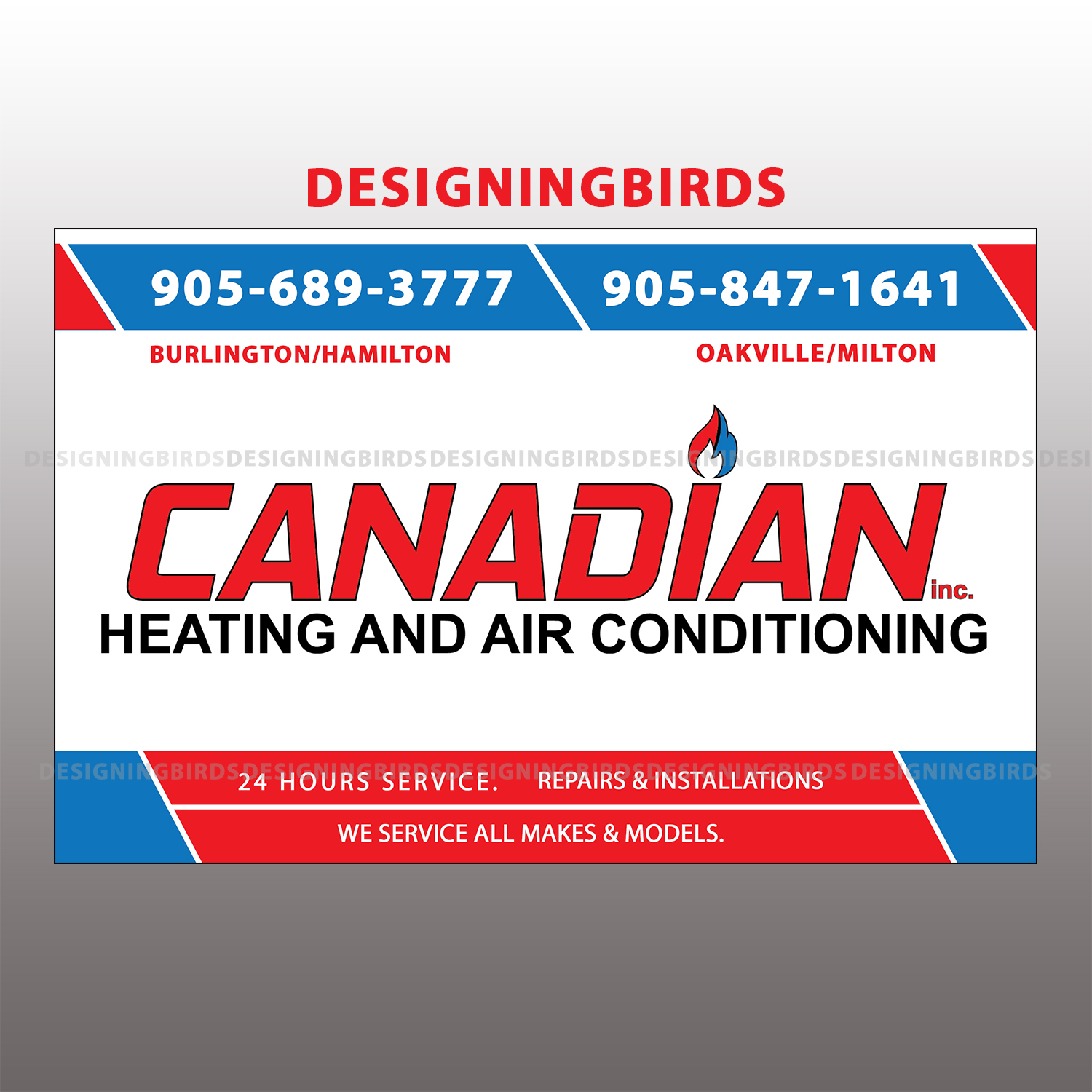 Sticker Design by Designing Birds for Canadian heating and air conditioning | Design #13422309