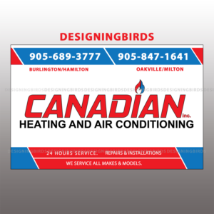 Sticker Design by Designing Birds for Canadian heating and air conditioning | Design: #13422309