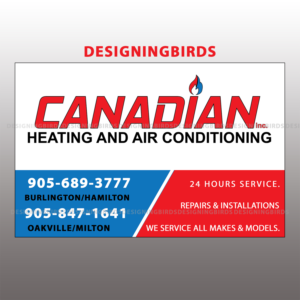 Sticker Design by Designing Birds for Canadian heating and air conditioning | Design: #13422432
