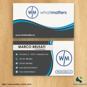 Business Card Design by mfm.sadhir for this project | Design: #13689763