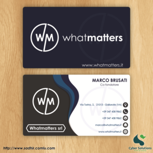 Business Card Design by mfm.sadhir for this project | Design: #13689764