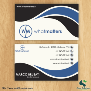 Diseño de Tarjeta de Presentación por mfm.sadhir para este proyecto | Diseño: #13689765