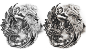 help to design my tattoo sleeve right arm and chest