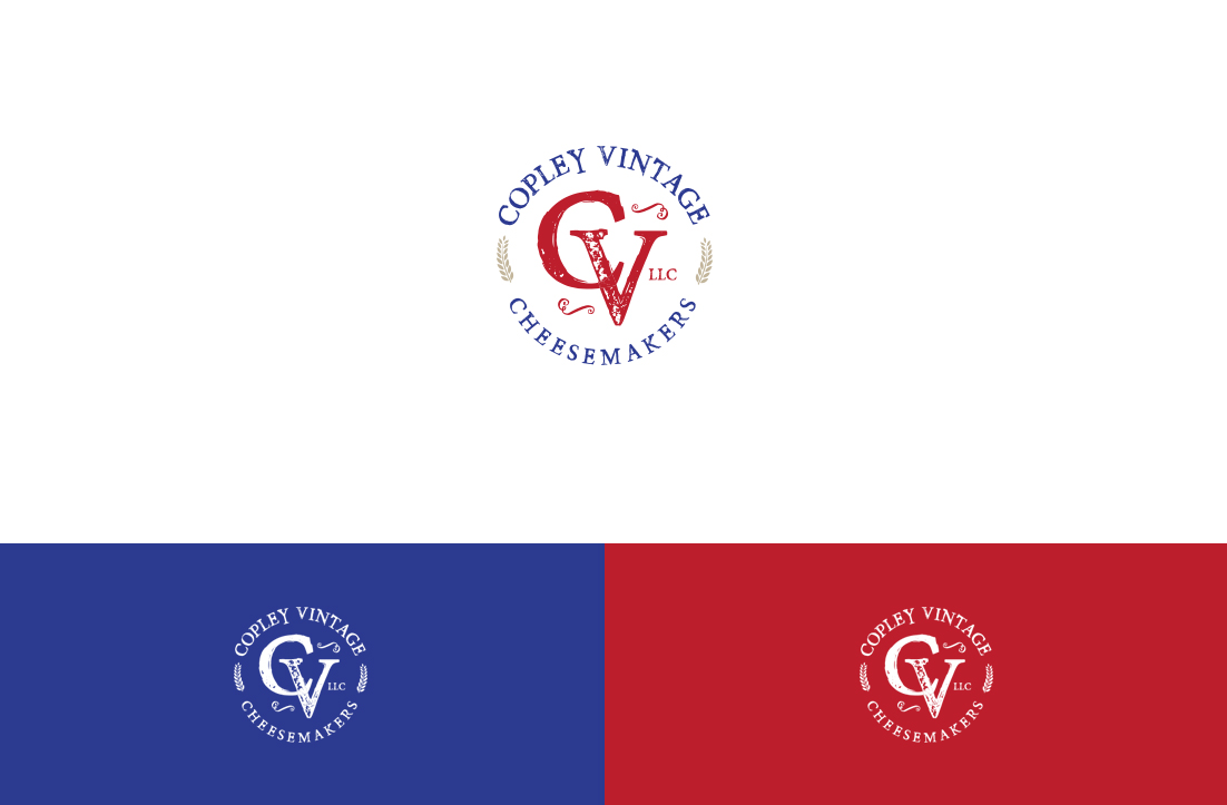 Logo Design by GLDesigns for Copley Vintage Cheesemakers LLC | Design #13163191