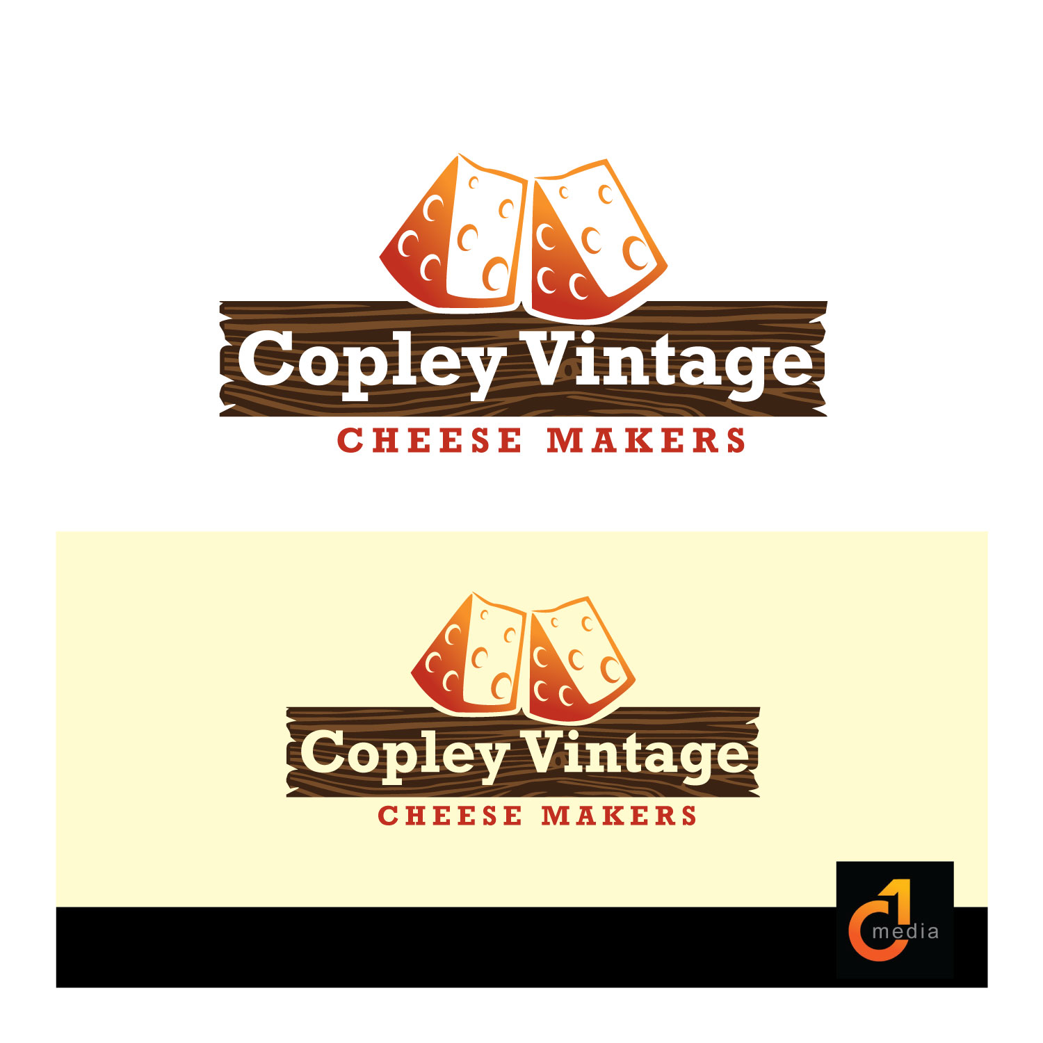 Logo Design by C1 Media for Copley Vintage Cheesemakers LLC | Design #13173183