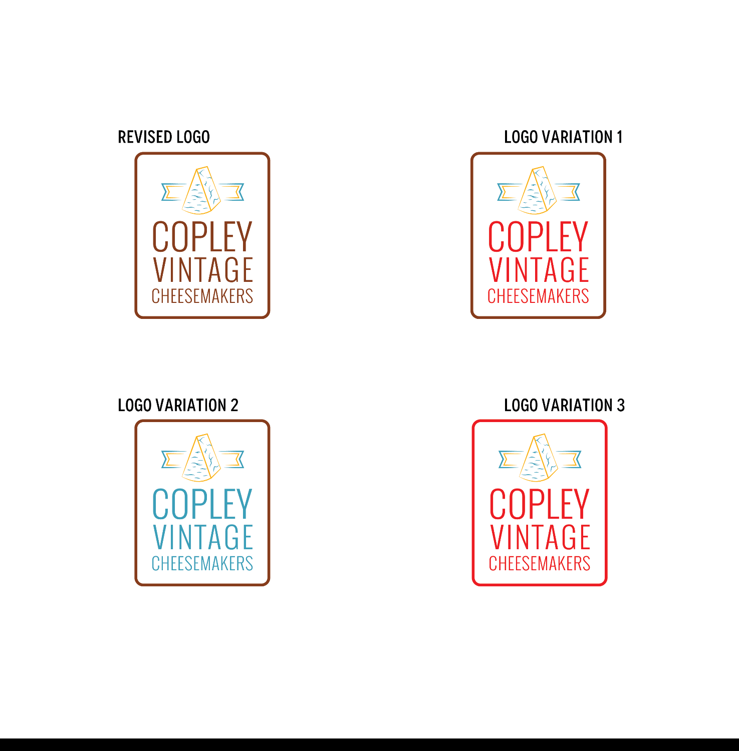Logo Design by Knockout for Copley Vintage Cheesemakers LLC | Design #13197650