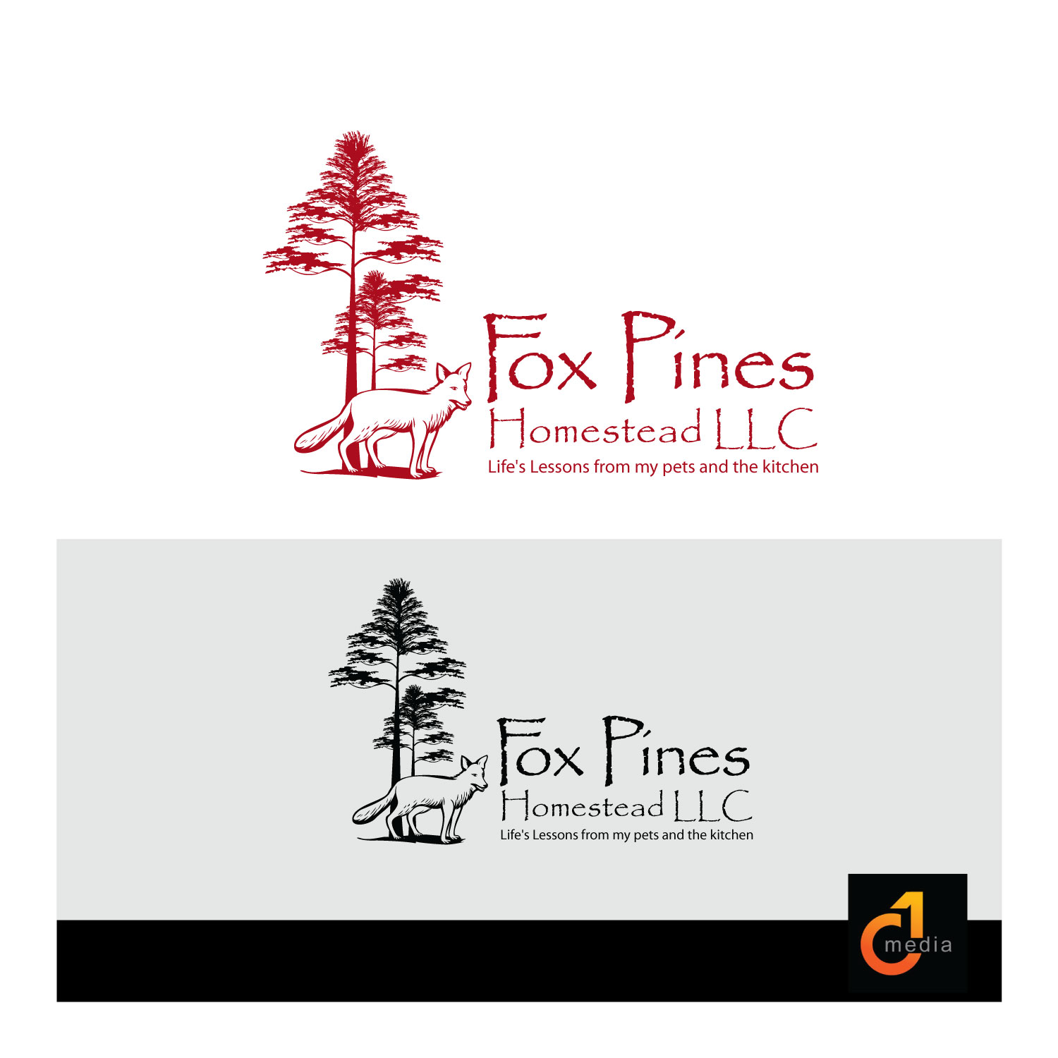 Logo Design by C1 Media for Fox Pines Homestead | Design #13165688