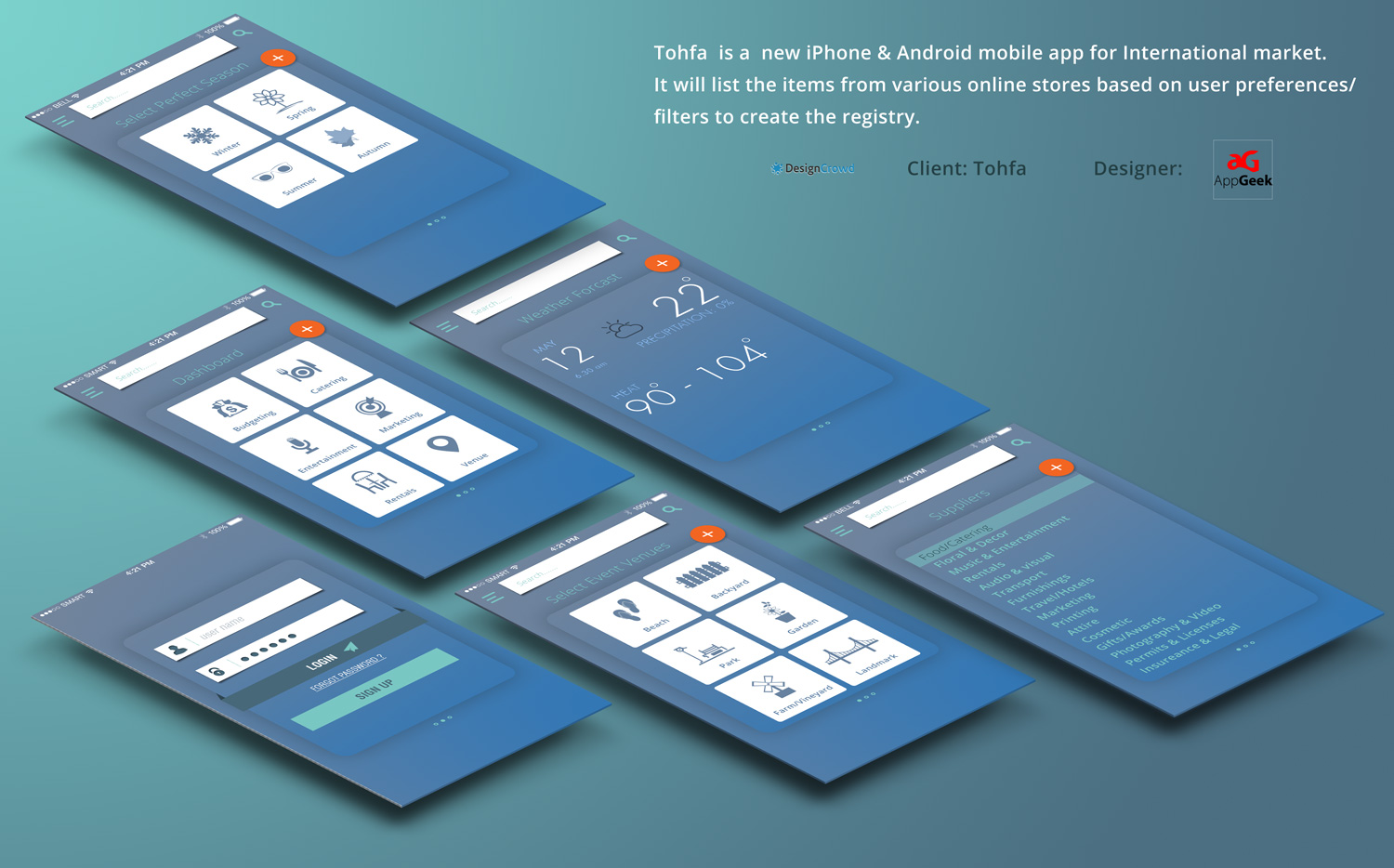 App-Design von AppGeek für dieses Projekt | Design #13242723