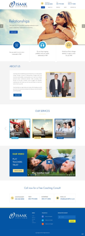 Web Design by pb for Isaak life firm | Design: #13169374
