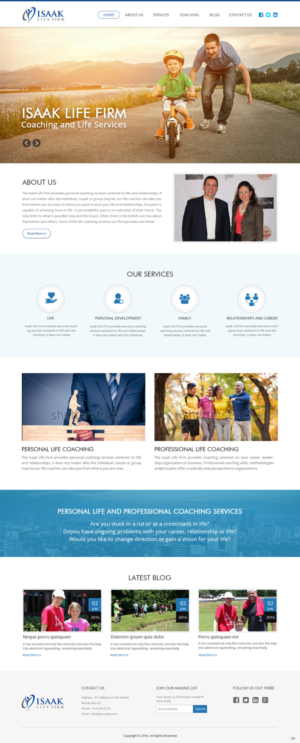 Web Design by pb for Isaak life firm | Design: #13169376