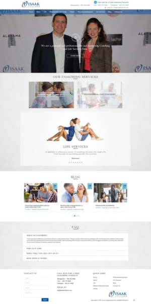Web Design by pb for Isaak life firm | Design: #13169416