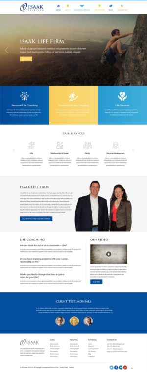 Web Design by pb for Isaak life firm | Design: #13169418