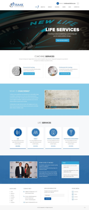 Web Design by pb for Isaak life firm | Design: #13169420