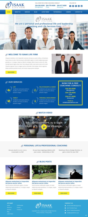 Web Design by pb for Isaak life firm | Design: #13177877