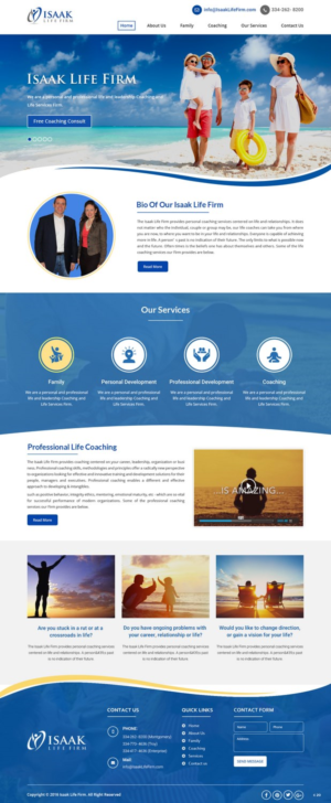 Web Design by pb for Isaak life firm | Design: #13177880