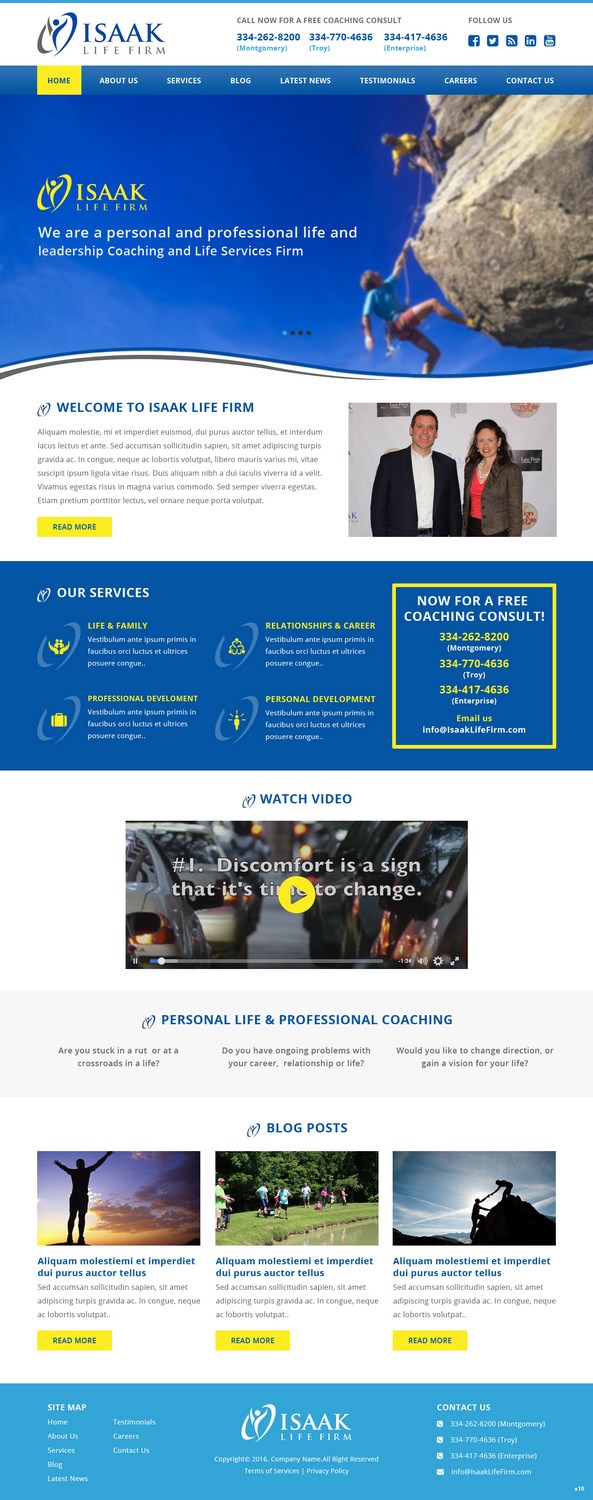 Web-Design von pb für Isaak life firm | Design #13196363