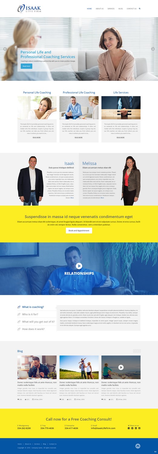 Diseño Web por pb para Isaak life firm | Diseño #13196365