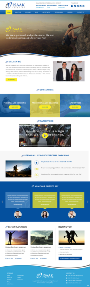 Web Design by pb for Isaak life firm | Design: #13222917