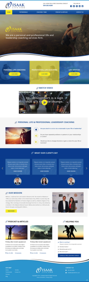 Web Design by pb for Isaak life firm | Design: #13301595