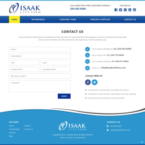 Web Design by pb for Isaak life firm | Design: #13301596