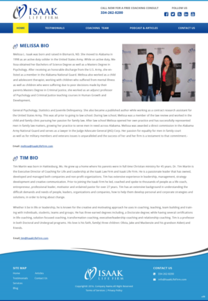 Web Design by pb for Isaak life firm | Design: #13301597