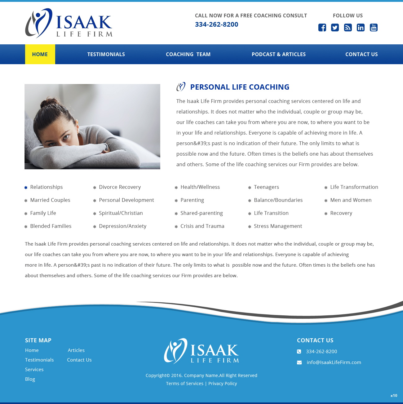 Web Design by pb for Isaak life firm | Design #13301598