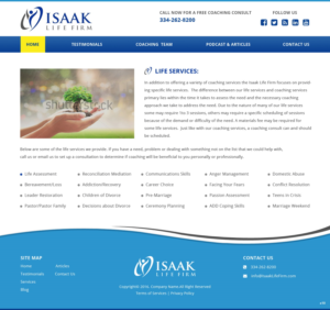 Web Design by pb for Isaak life firm | Design: #13301599