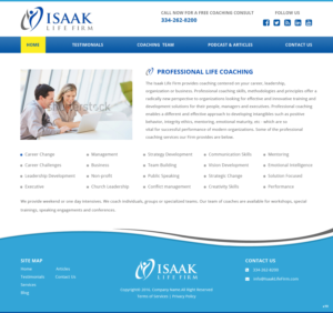 Web Design by pb for Isaak life firm | Design: #13326490