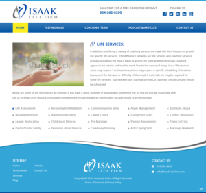 Web Design by pb for Isaak life firm | Design: #13326491