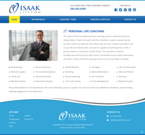 Web Design by pb for Isaak life firm | Design: #13326492