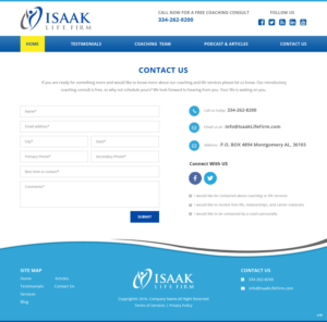 Web Design by pb for Isaak life firm | Design: #13326493