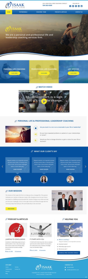 Web Design by pb for Isaak life firm | Design: #13326511
