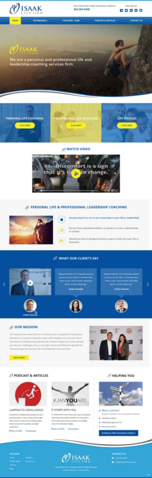 Web Design by pb for Isaak life firm | Design: #13387933