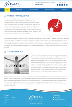 Web Design by pb for Isaak life firm | Design: #13387935