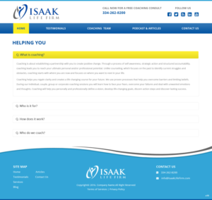 Web Design by pb for Isaak life firm | Design: #13387936